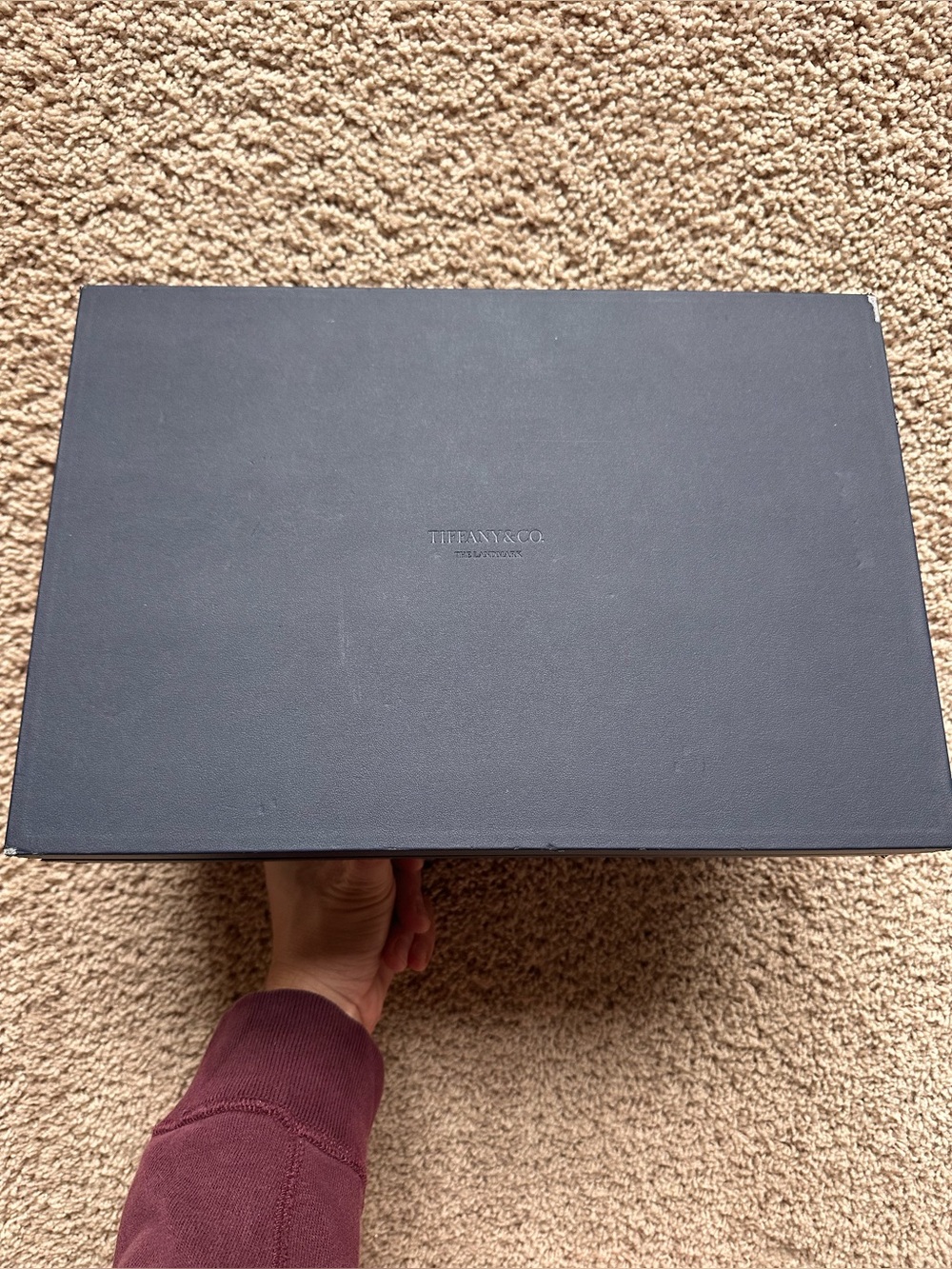 Tiffany & Co Black Jewelry Presentation Jewelry Box